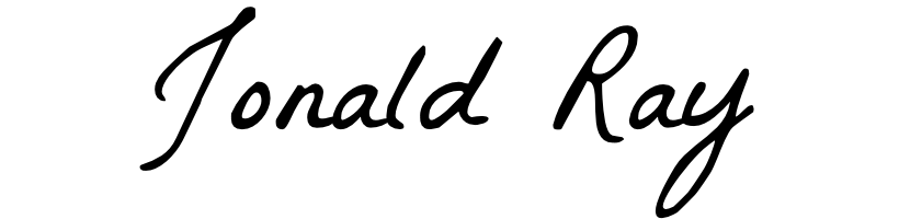 Jonald Ray Signature